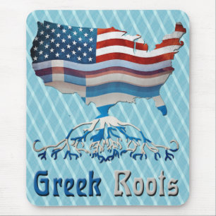 American Greek Roots Mousemat