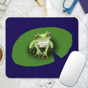 American Green Tree Frog Lily Pad Mouse Pad