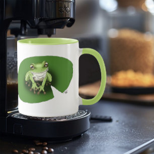 American Green Tree Frog Lily Pad Mug