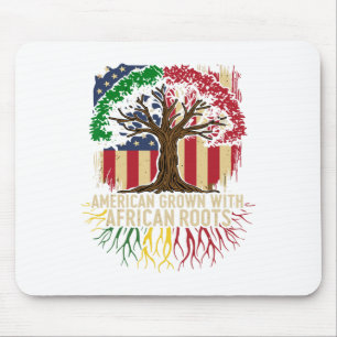 American Grown African Usa Flag Black History Mont Mouse Pad