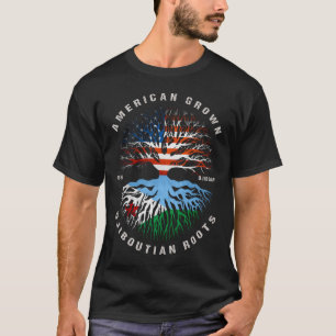 American Grown Djiboutian Roots Djibouti Flag T-Shirt