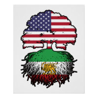 American Grown Iranian Roots Lion and Sun