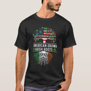 American Grown Irish Roots St Patrick's Day Lucky T-Shirt