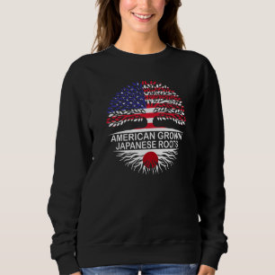 American Grown Japanese Roots Japan Flag Women Me Sweatshirt