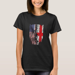 American Grown Latvian Roots USA Latvia Flag T-Shirt