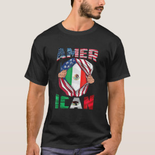 American Grown Mexican Roots Half Mexican Half Ame T-Shirt