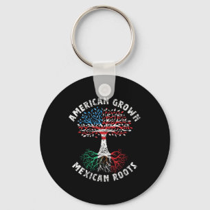 American Grown Mexican Roots Mexico Country Lover Key Ring