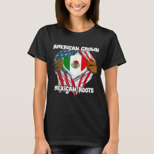 American Grown Mexican Roots Mexico Country Lover T-Shirt