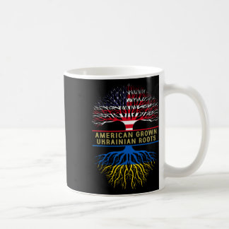 American Grown Ukrainian Roots America Ukraine Tre Coffee Mug