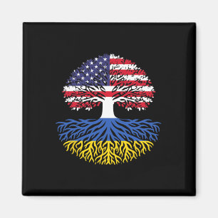 American Grown Ukrainian Roots Magnet