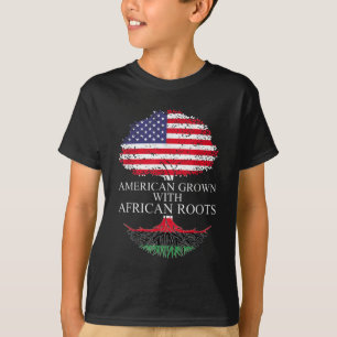 American Grown With African Roots Black African Am T-Shirt