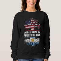 American Grown With Argentinian Roots Usa Flag Arg