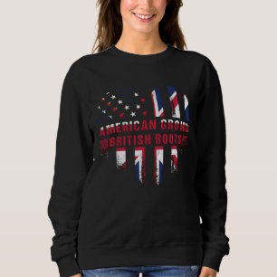 American Grown with British Roots United Kingdom L Sweatshirt