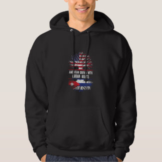 American Grown With Cuban Roots Usa Flag Cuba Hoodie