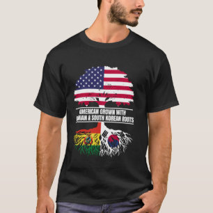American Grown with Flag Bolivian South Korean Roo T-Shirt