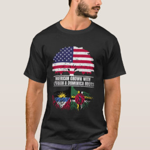 American Grown with Flag Heritage Antiguan Dominic T-Shirt