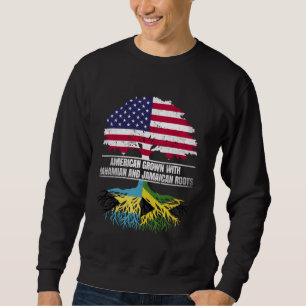 American Grown with Flag Heritage Bahamian Jamaica Sweatshirt