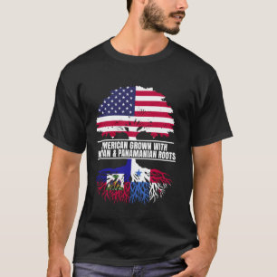 American Grown with Flag Heritage Haitian Panamani T-Shirt