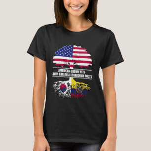 American Grown with Flag South Korean Ecuadorian R T-Shirt