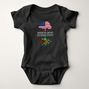 American Grown with Guyanese Roots   Guyana Design Baby Bodysuit