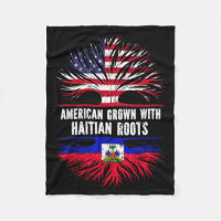 American Grown With Haitian Roots Usa Flag Haiti