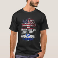 American Grown With Israeli Roots USA Flag Israel