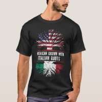 American Grown with Italian Roots USA Flag