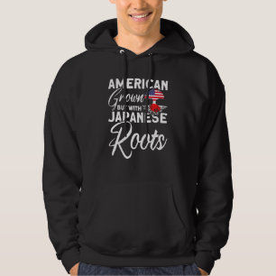 American Grown With Japanese Roots Japan Usa Japan Hoodie