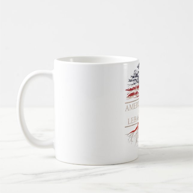 American grown with lebanese roots coffee mug (Left)