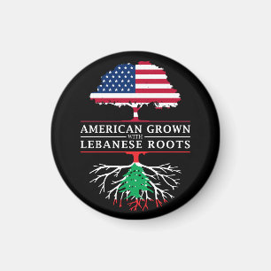 American Grown with Lebanese Roots Lebanon Magnet