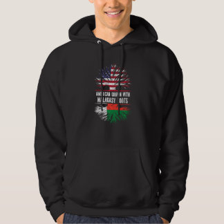 American Grown With Malagasy Roots Usa Flag Madaga Hoodie