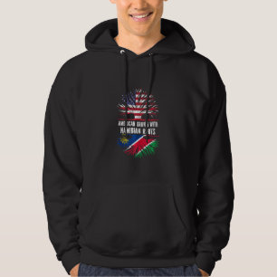 American Grown With Namibian Roots Usa Flag Namibi Hoodie