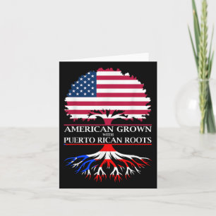 American Grown With Puerto Rican Roots  Card