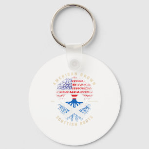 American Grown With Scottish Roots - Its My Dna Sc Key Ring