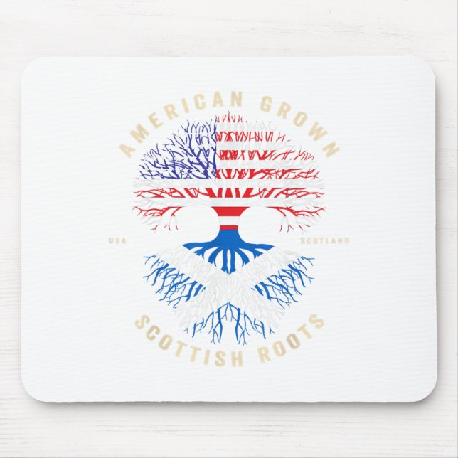 American Grown With Scottish Roots - Its My Dna Sc Mouse Pad (Front)
