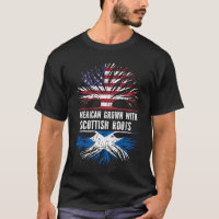 American Grown with Scottish Roots USA Flag