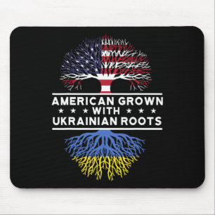 American Grown With Ukrainian Roots - Ukraine Mouse Pad