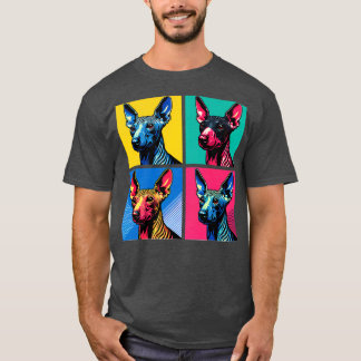 American Hairless Terrier Art Dog Lovers T-Shirt