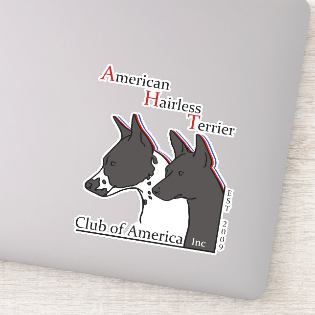 American Hairless Terrier Club of America Stickers (Detail)