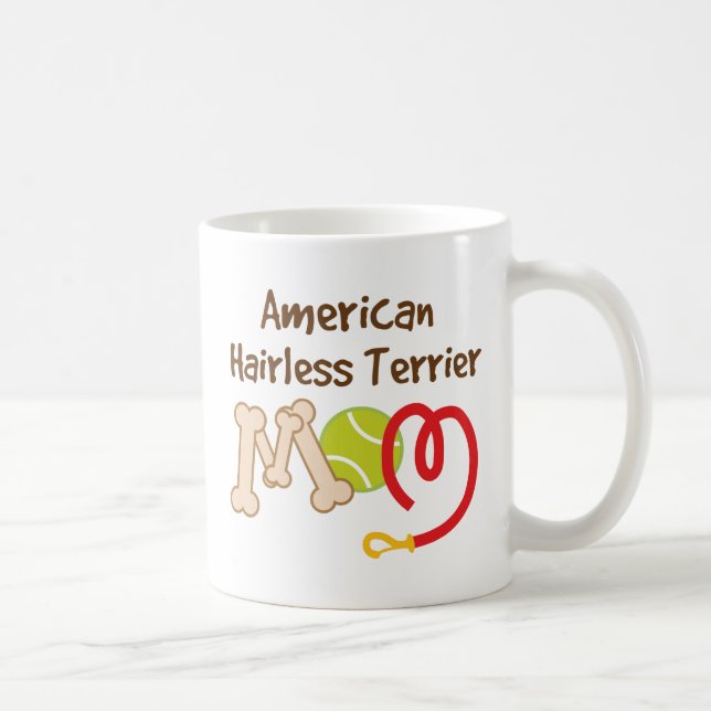 American Hairless Terrier Dog Breed Mum Gift Coffee Mug (Right)