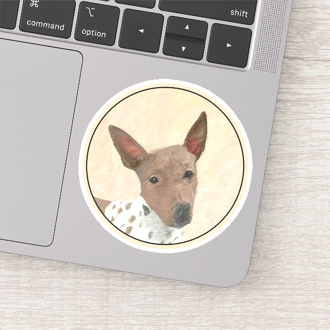American Hairless Terrier Painting - Dog Art (Detail)