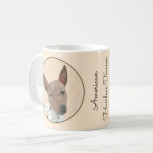 American Hairless Terrier Painting - Dog Art Coffee Mug