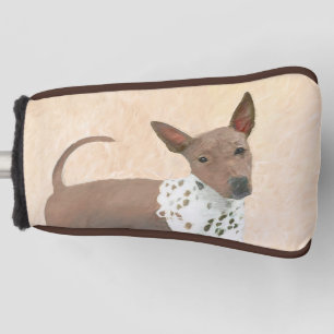 American Hairless Terrier Painting - Dog Art Golf Head Cover