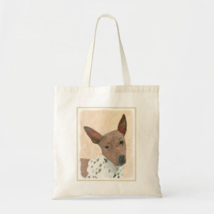 American Hairless Terrier Painting - Dog Art Tote Bag