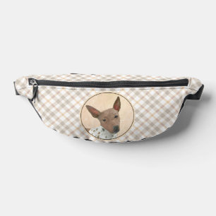 American Hairless Terrier Tan Painting Dog Art Bum Bags
