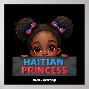 American Haitian Flag Day Haitian Princess Poster