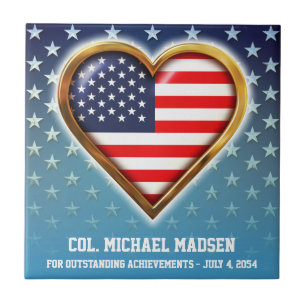 American Heart Ceramic Tile