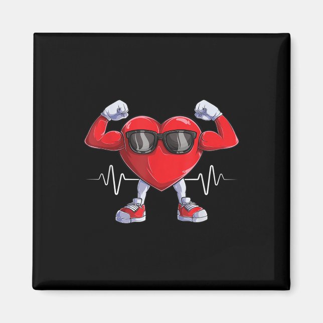 American Heart Disease Awareness Heart Month Heart Magnet (Front)