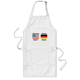American Heart German Blood Gift Long Apron