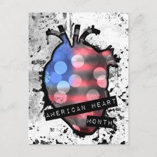 american heart month postcard